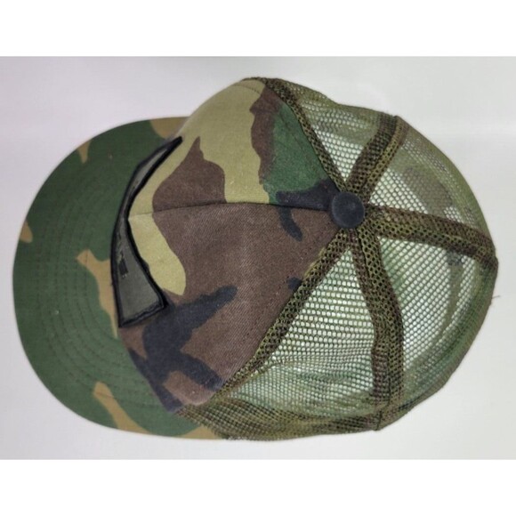 Vintage Volvo VME Michigan Euclid Mesh Camo Snapback Trucker Hat Swingster USA - Picture 7 of 9